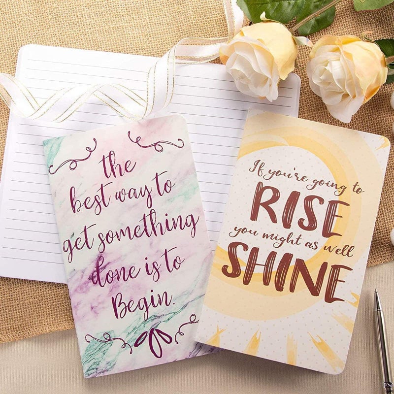 Paper Junkie 8 Pack Inspirational Notebooks with Motivational Quotes Bulk, 5x8 Lined Journals for Women, Students, Appreciation Gifts, Friends, Teachers - Image 4